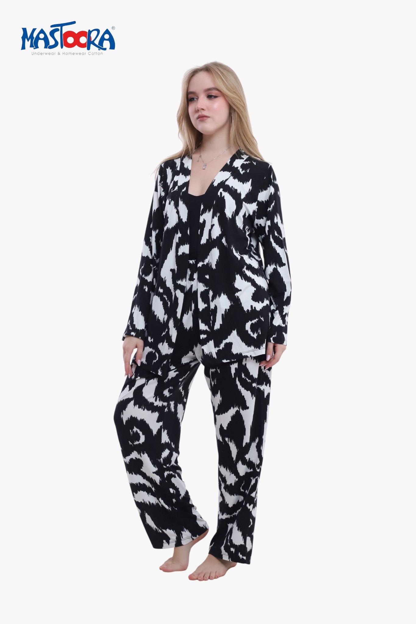 Print 2 Women's Viscose Pajamas Fleur
