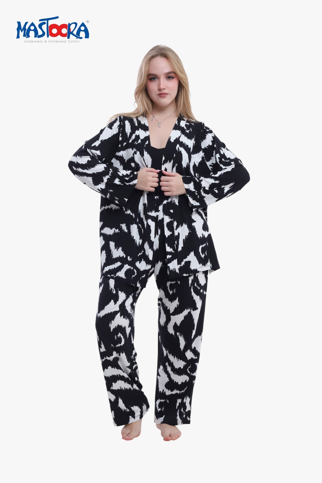 Print 2 Women's Viscose Pajamas Fleur