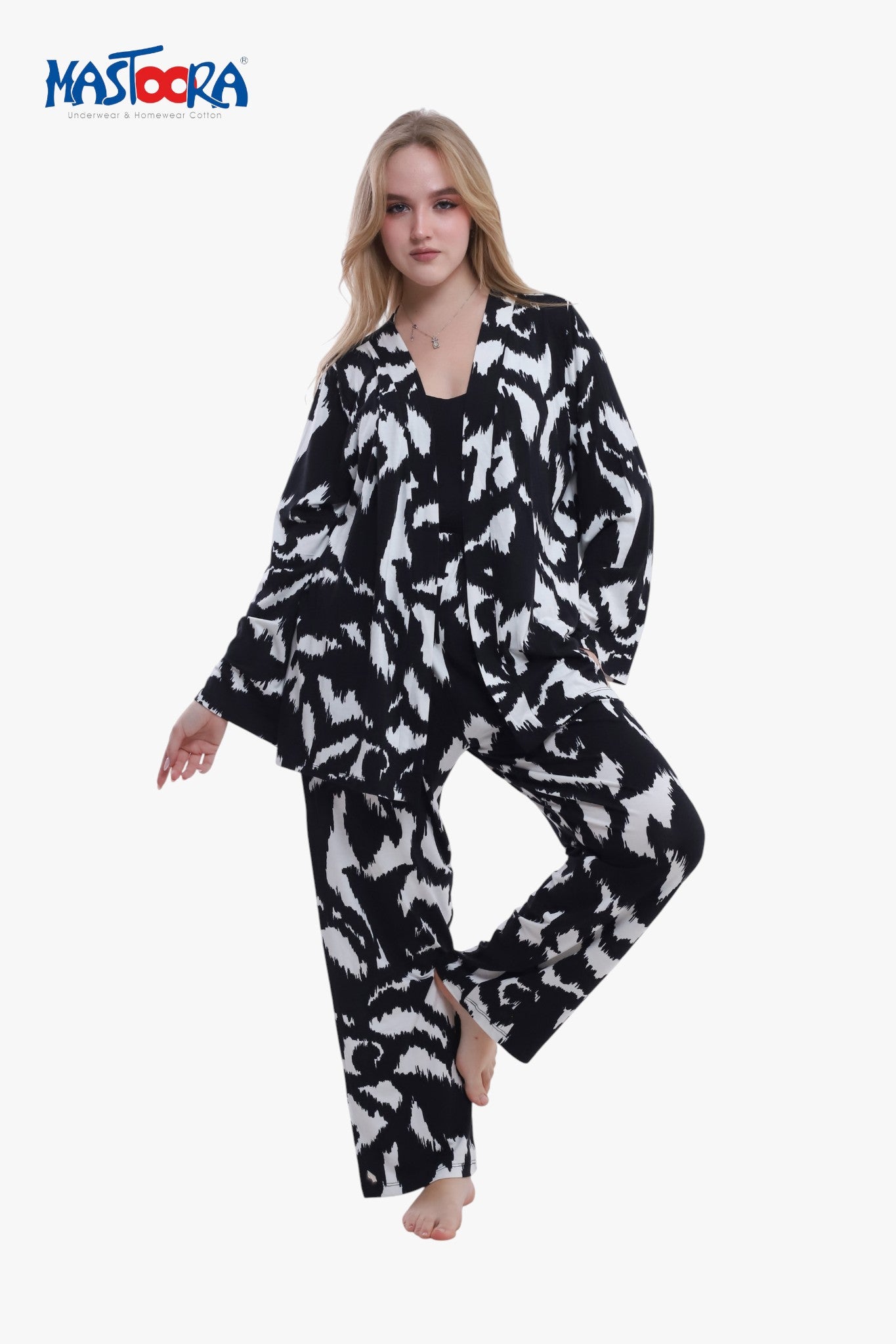 Print 2 Women's Viscose Pajamas Fleur