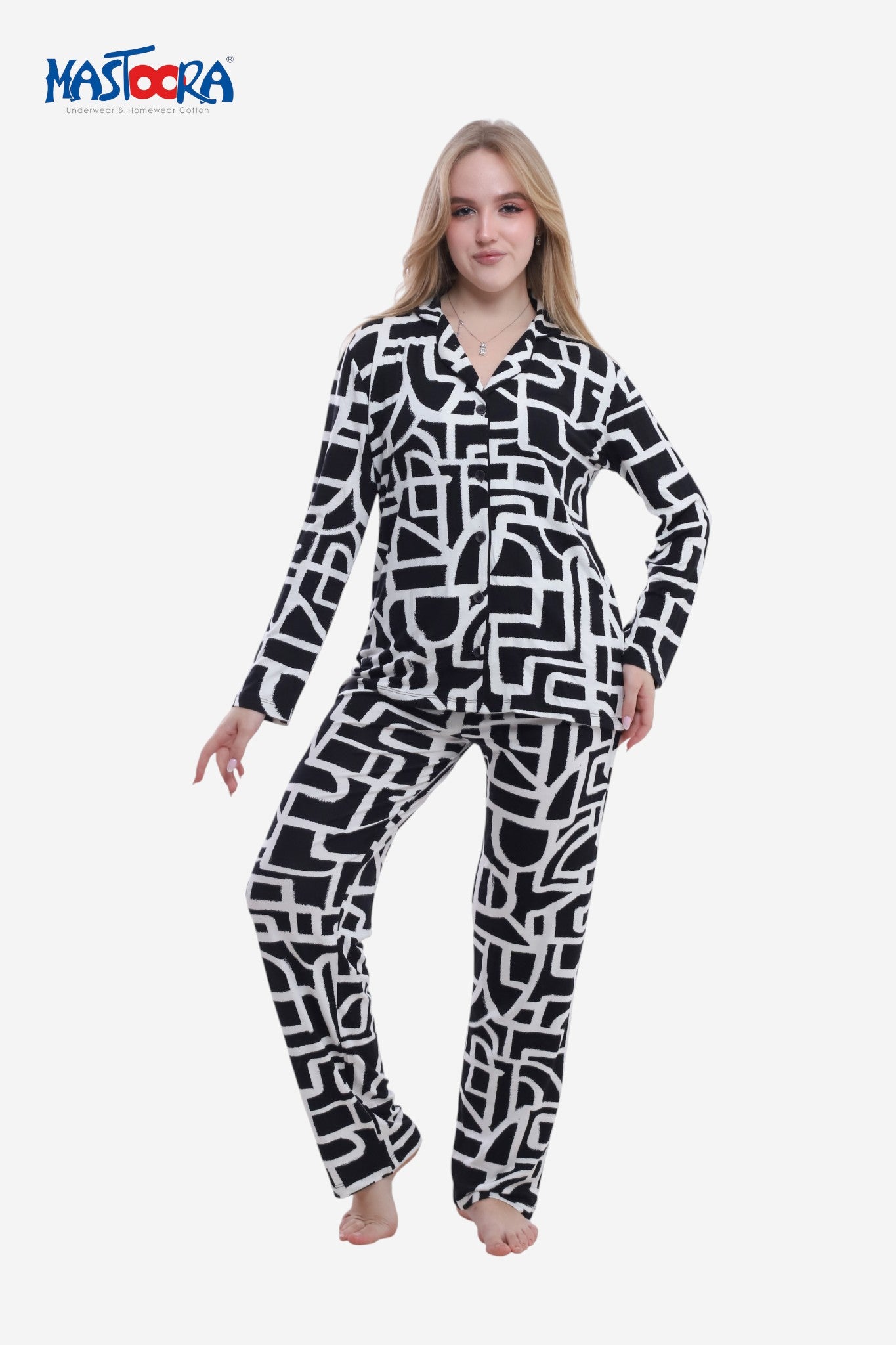 1750 Women's Classic Viscose Pajamas Fleur