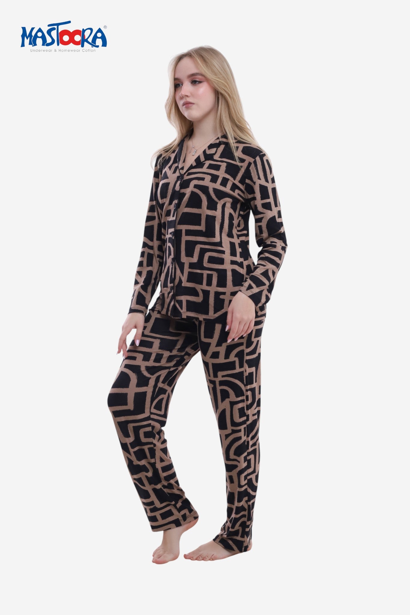 1750 Women's Classic Viscose Pajamas Fleur