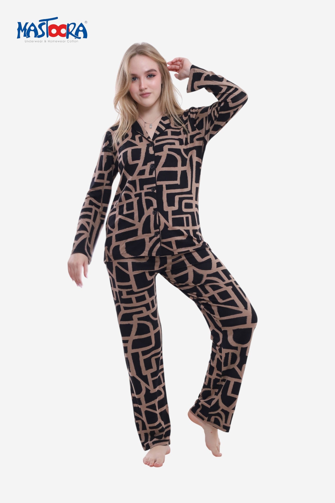 1750 Women's Classic Viscose Pajamas Fleur