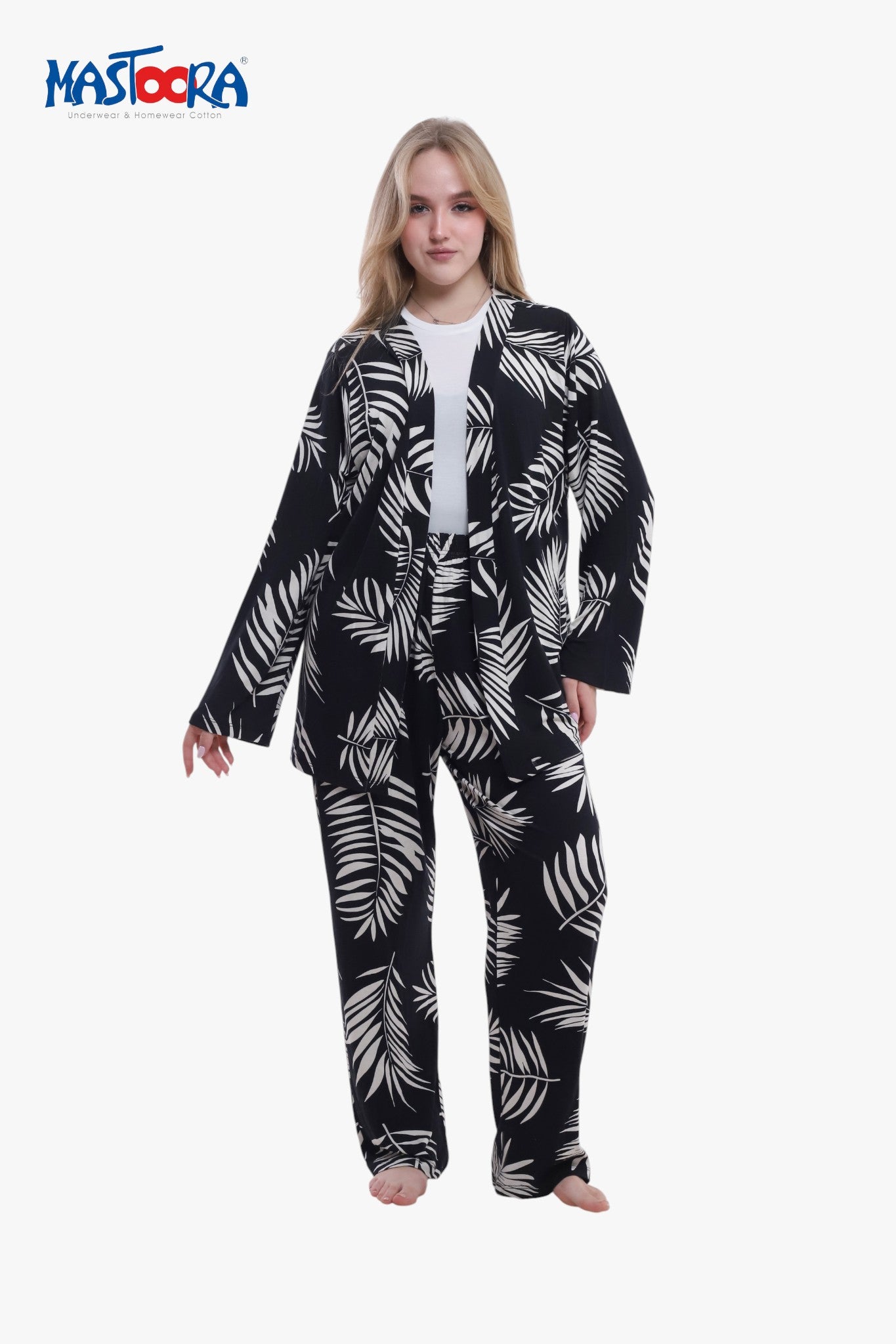 Print 3 Women's Viscose Pajamas Fleur