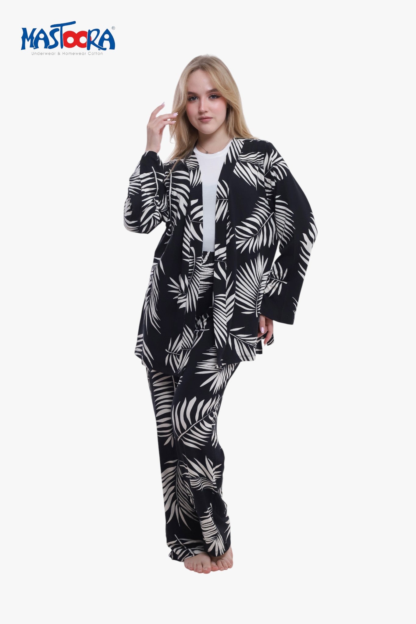Print 3 Women's Viscose Pajamas Fleur
