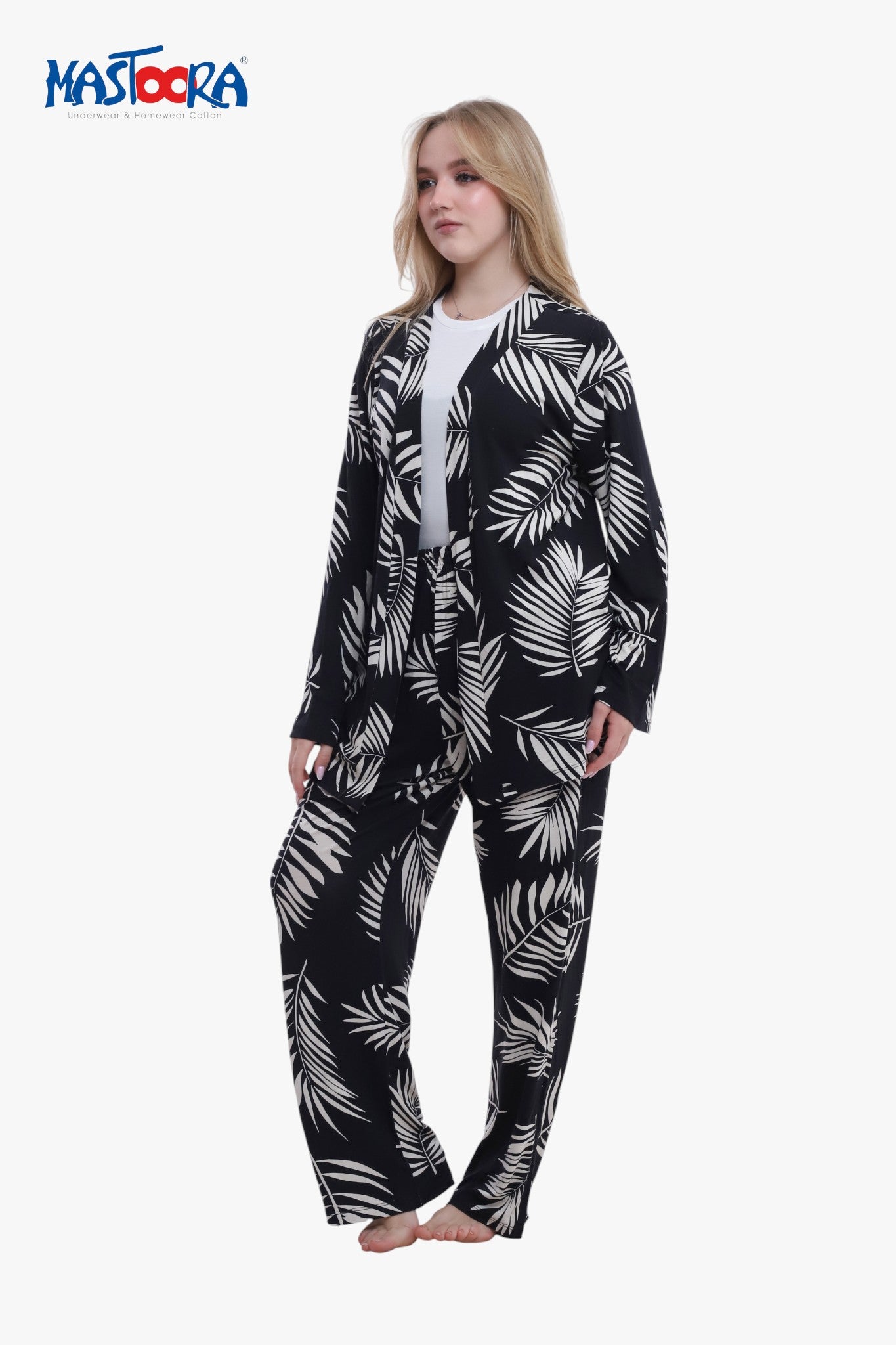 Print 3 Women's Viscose Pajamas Fleur