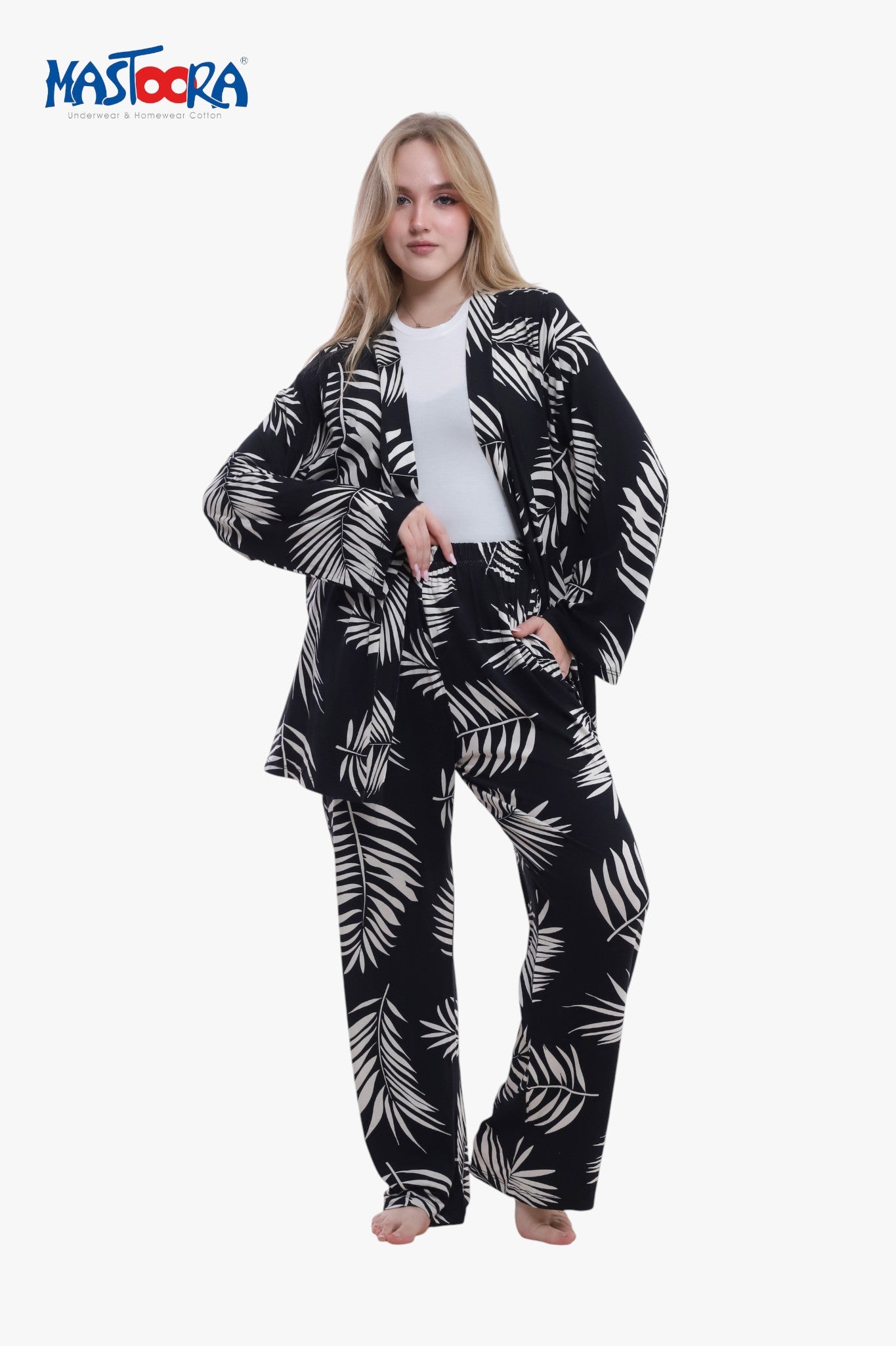 Print 3 Women's Viscose Pajamas Fleur