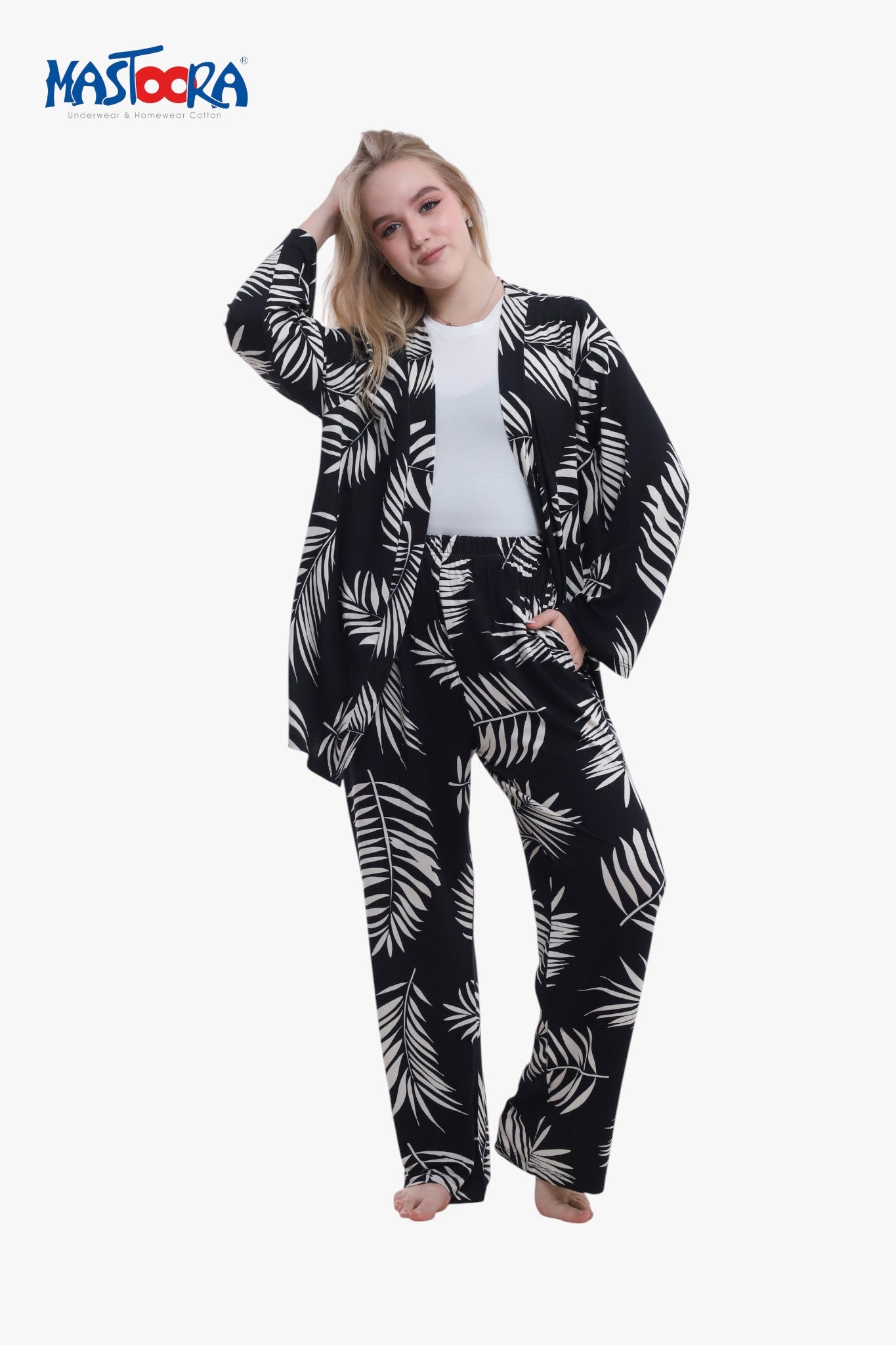 Print 3 Women's Viscose Pajamas Fleur