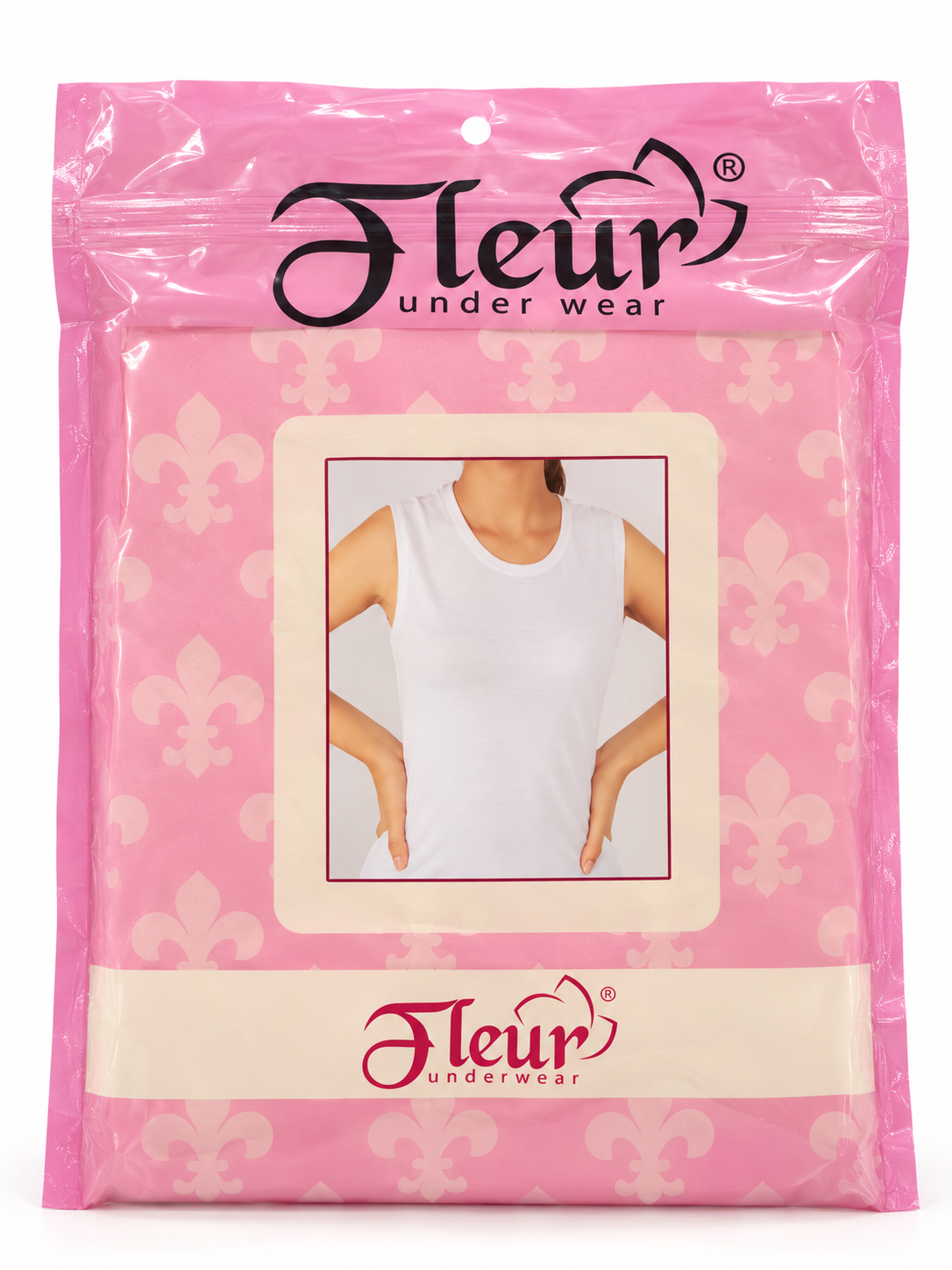 141 Women’s Cotton Rib Sleeveless Undershirt FLUER
