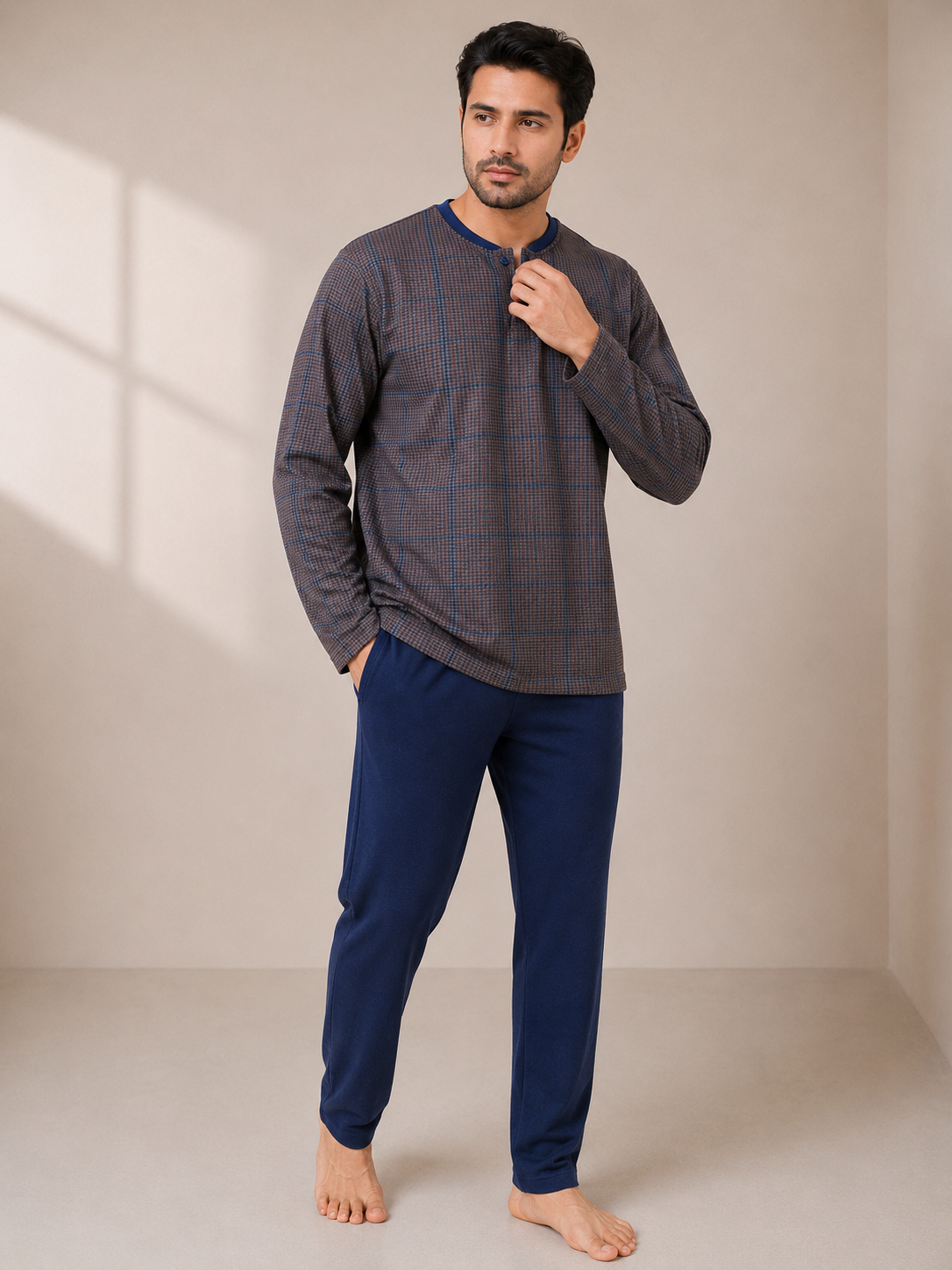 12 Men’s Winter Cotton Pajamas