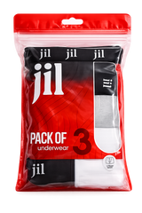 1025 JIL Men's Boxer Briefs – 3-Pack – Red