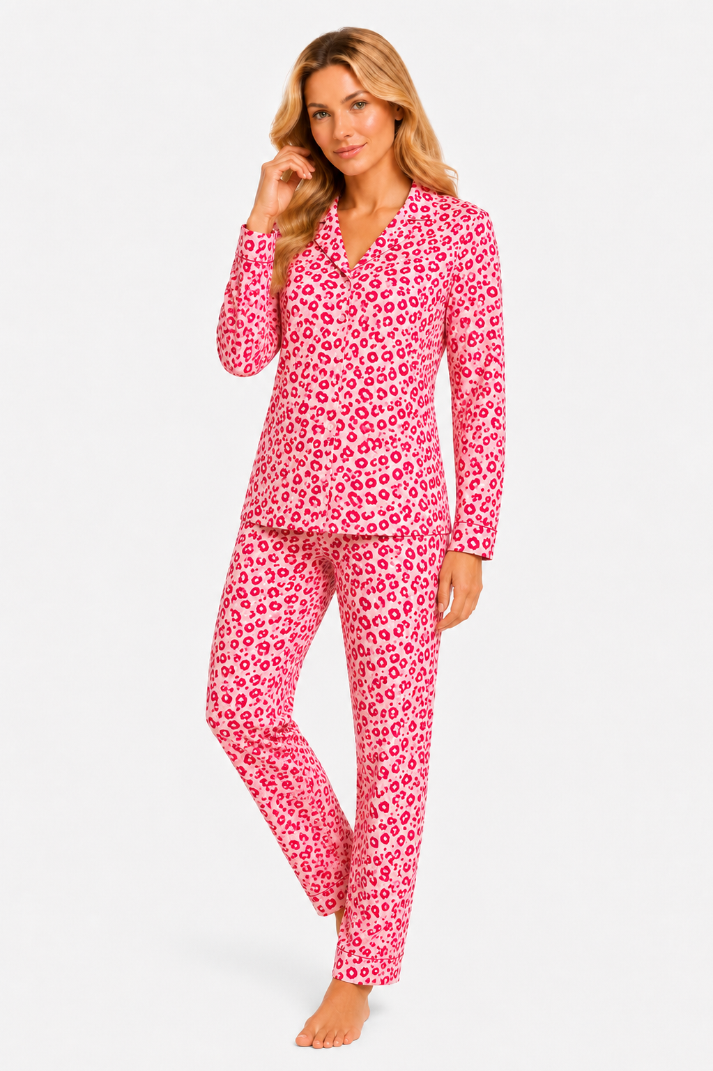27362 Women's Classic Long Sleeve Pajama Set K.D