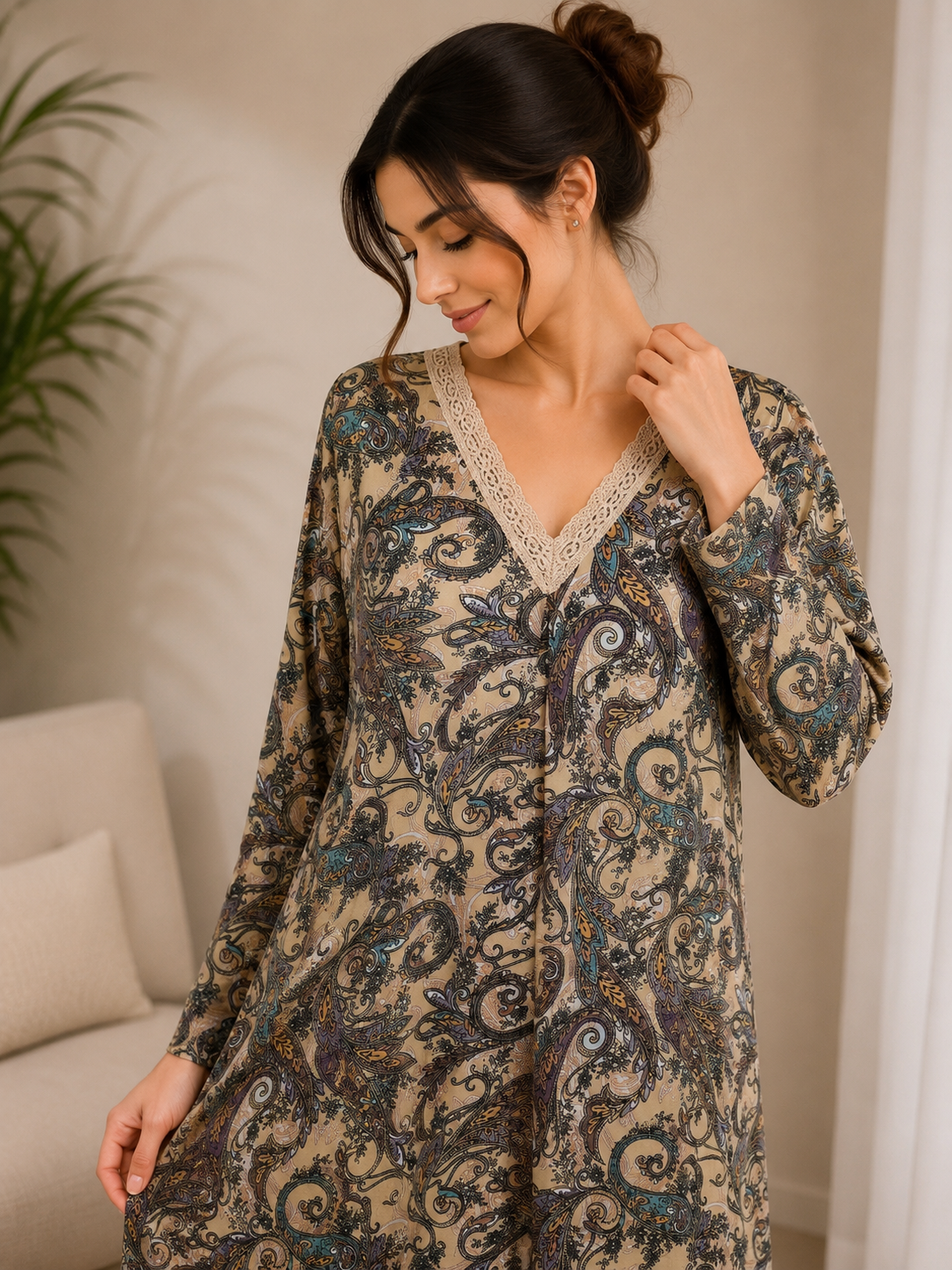 27203 Women’s Viscose Galabeya K.D