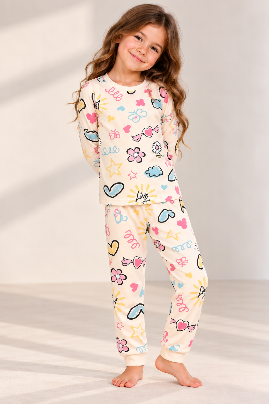 Unisex Kids’ Warm Printed Pajamas 🧸