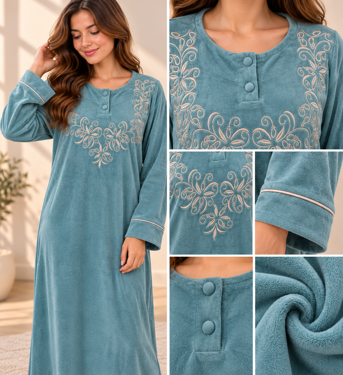 24/16 Women’s Winter Velvet Galabeya DAHAB
