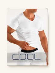 171 COOL Men's Short Sleeve V-Neck Undershirt