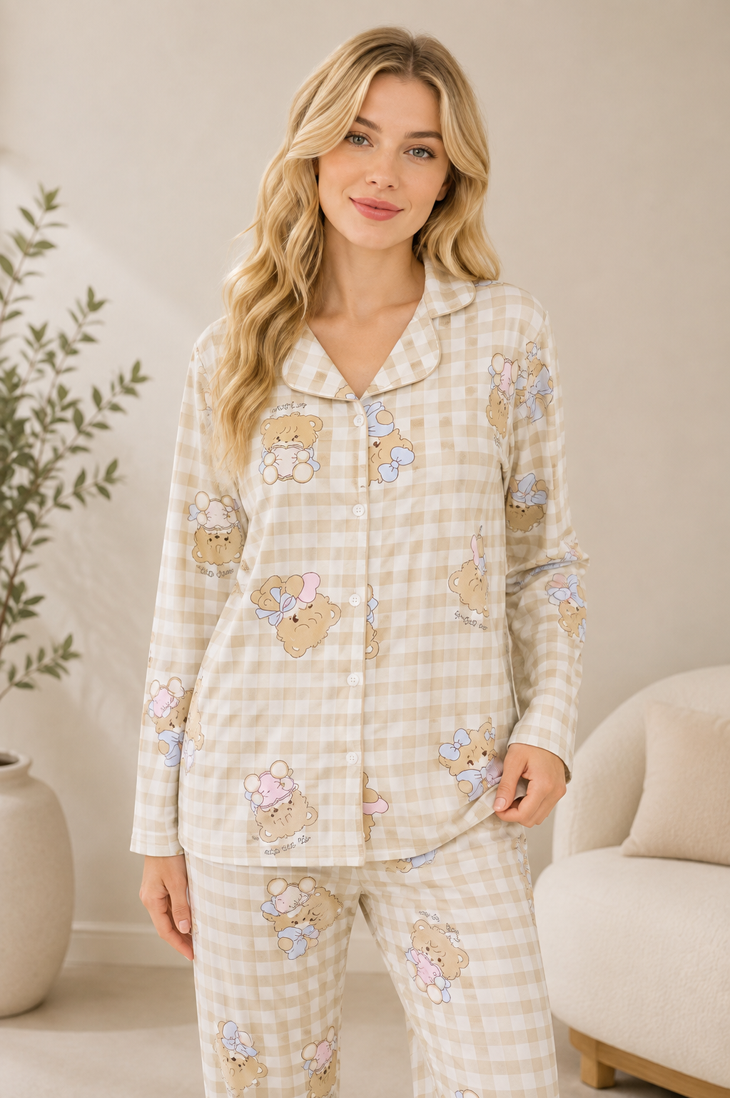 8036 Women’s Autumn Cotton Pajamas