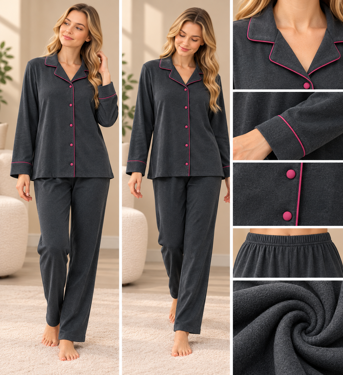 731107 Women's winter pajamas