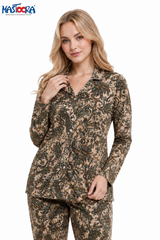 27363 Women's Classic Long Sleeve Pajama Set K.D