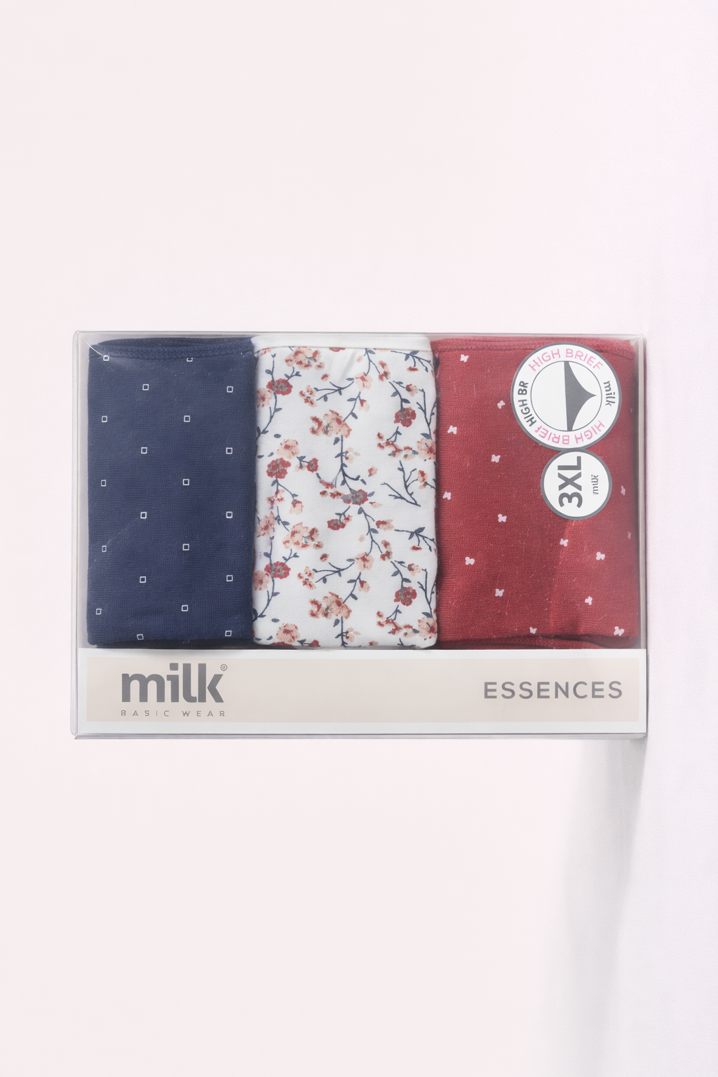 Panties Printed Milk – 3-Pack (Bikini / Brief / Midi / High Brief )