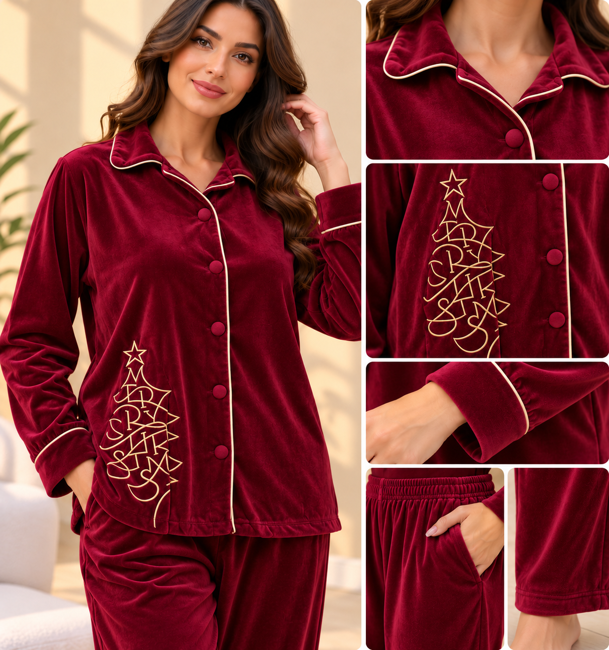 24/25 Women’s Winter Velvet Pajamas DAHAB