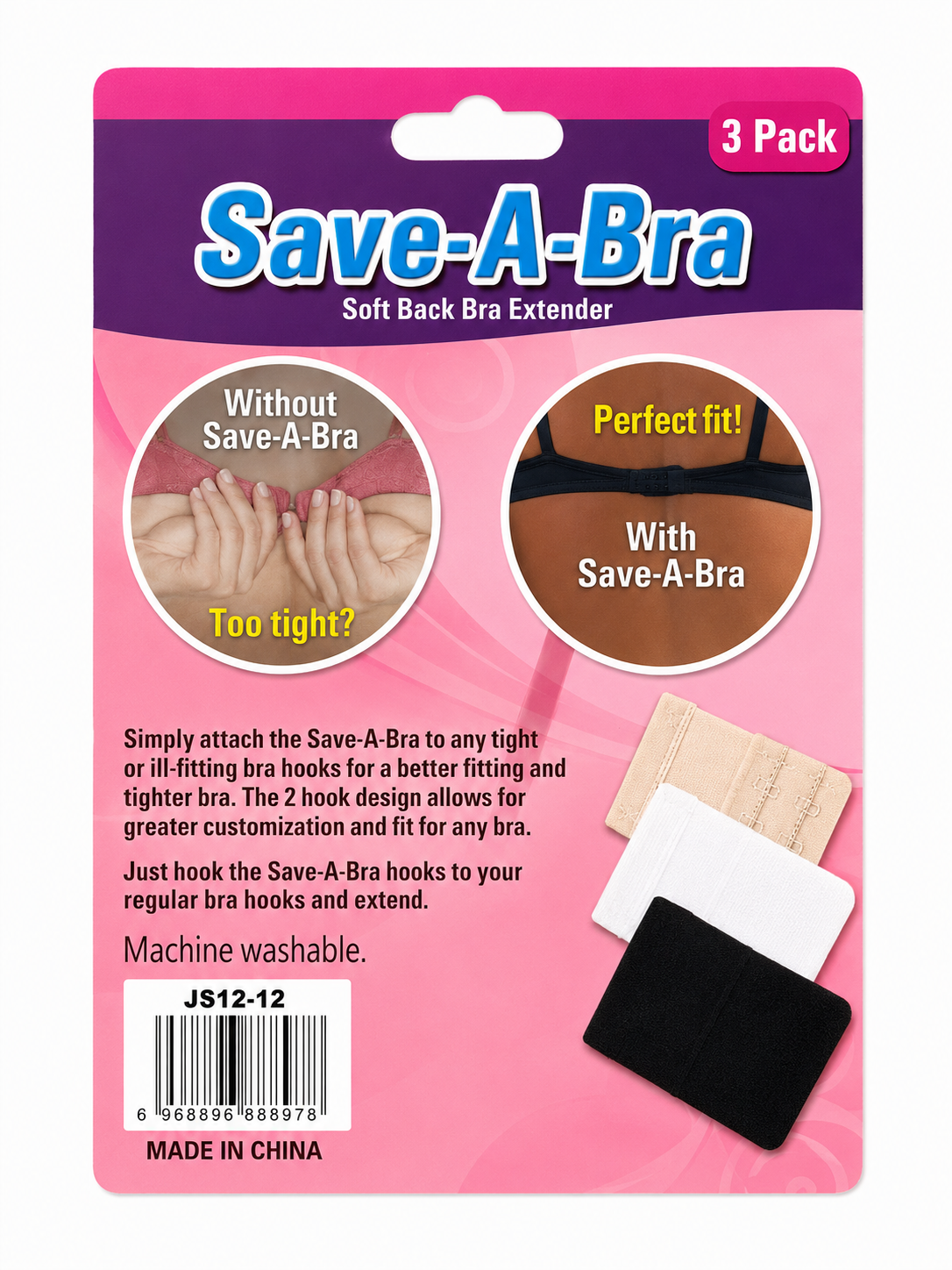 3 in 1 Double Bra Extender Set