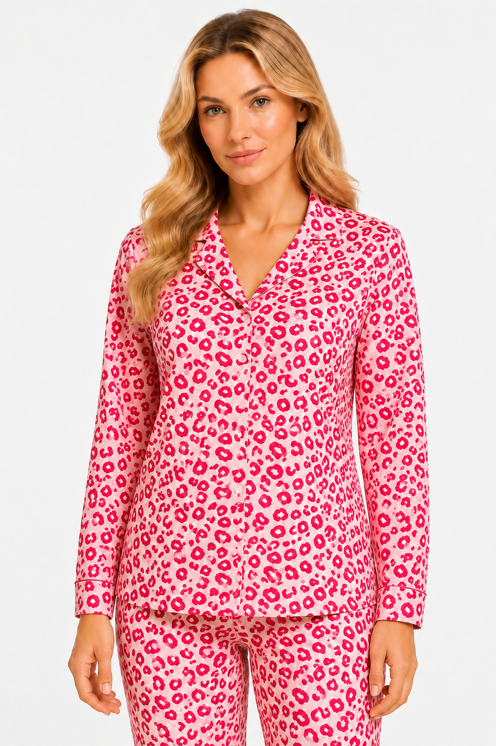 27362 Women's Classic Long Sleeve Pajama Set K.D