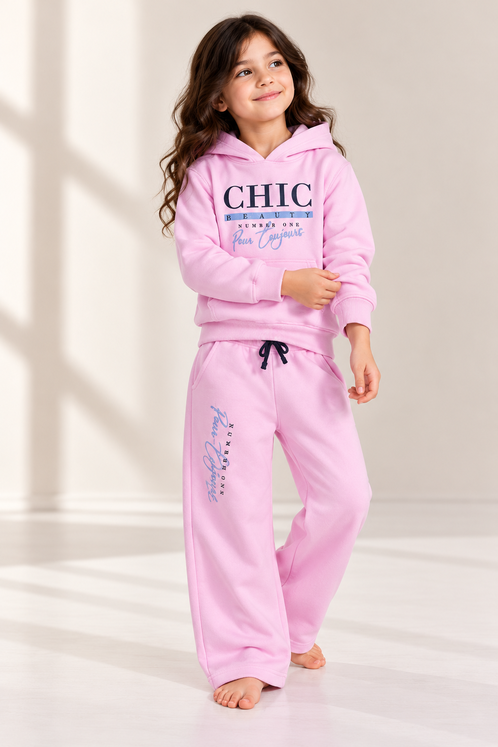 7071 Girls’ Winter Cotton Pajamas SIKA