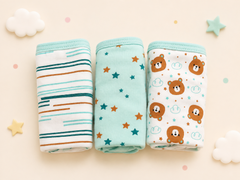 Kids Girls’ Cotton Panty School Pack 3*1 Different Designs