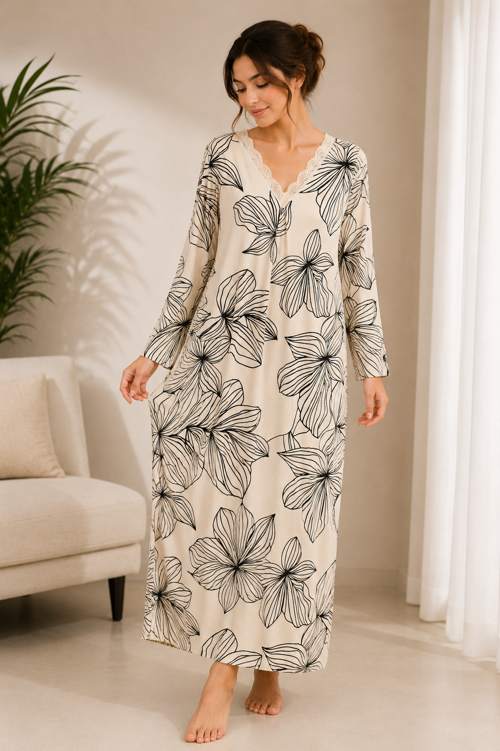 27214 Women’s Viscose Galabeya K.D