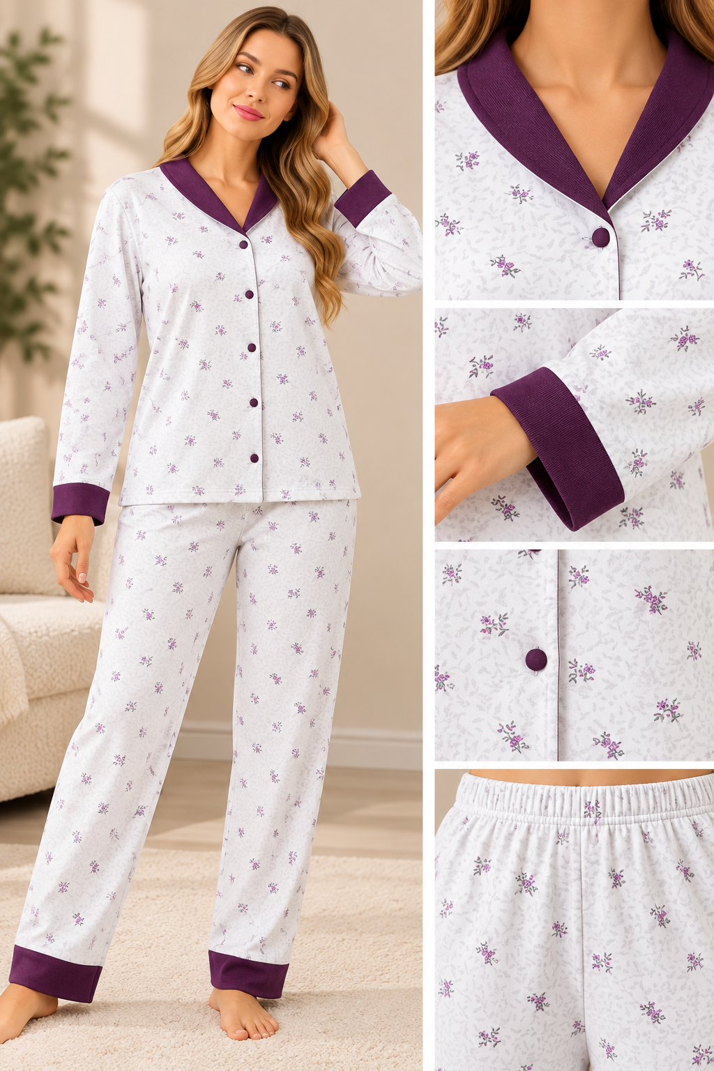 733009 Women's winter pajamas