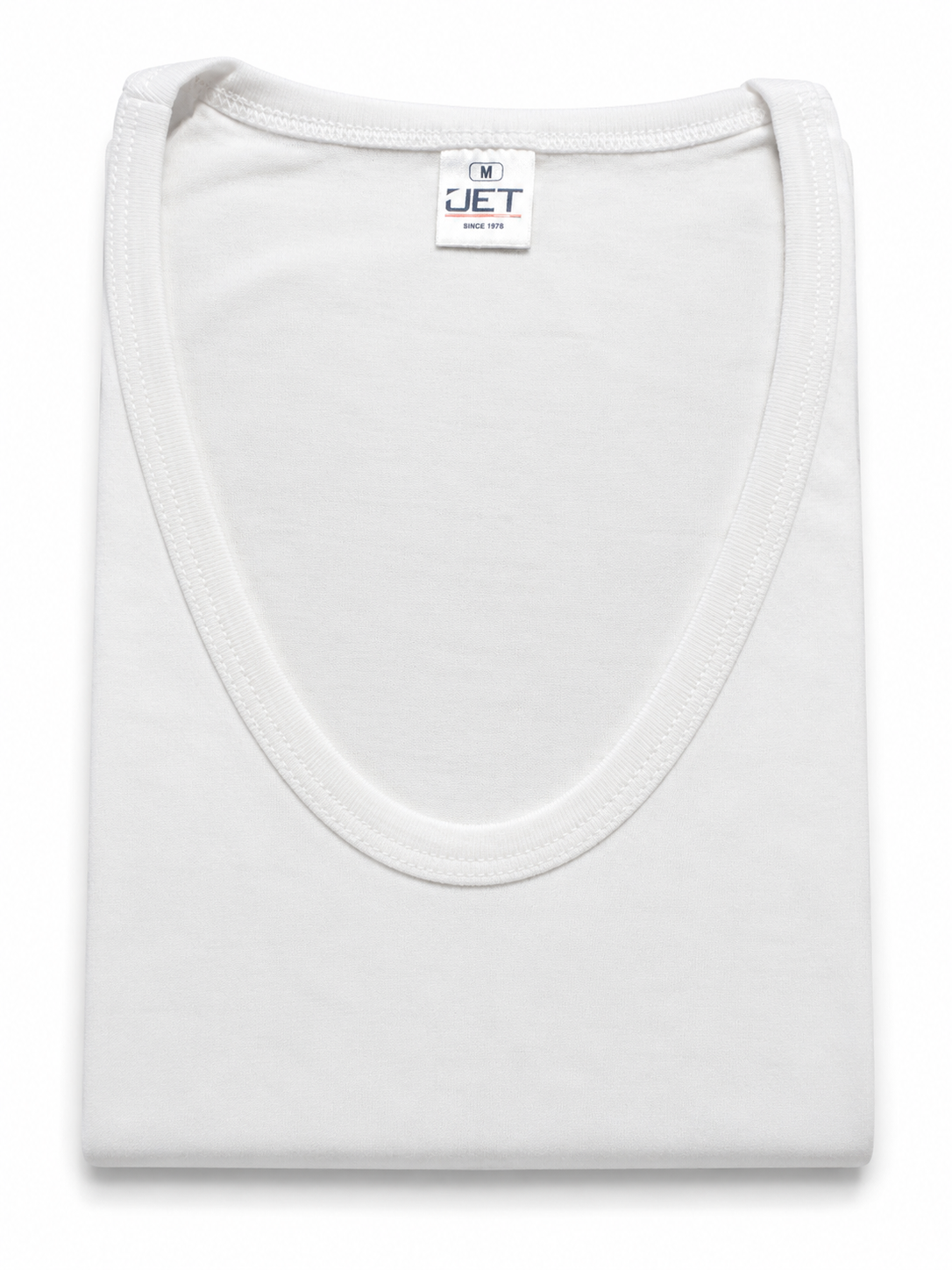 8253 JET Men's Short Sleeve V-Neck Undershirt