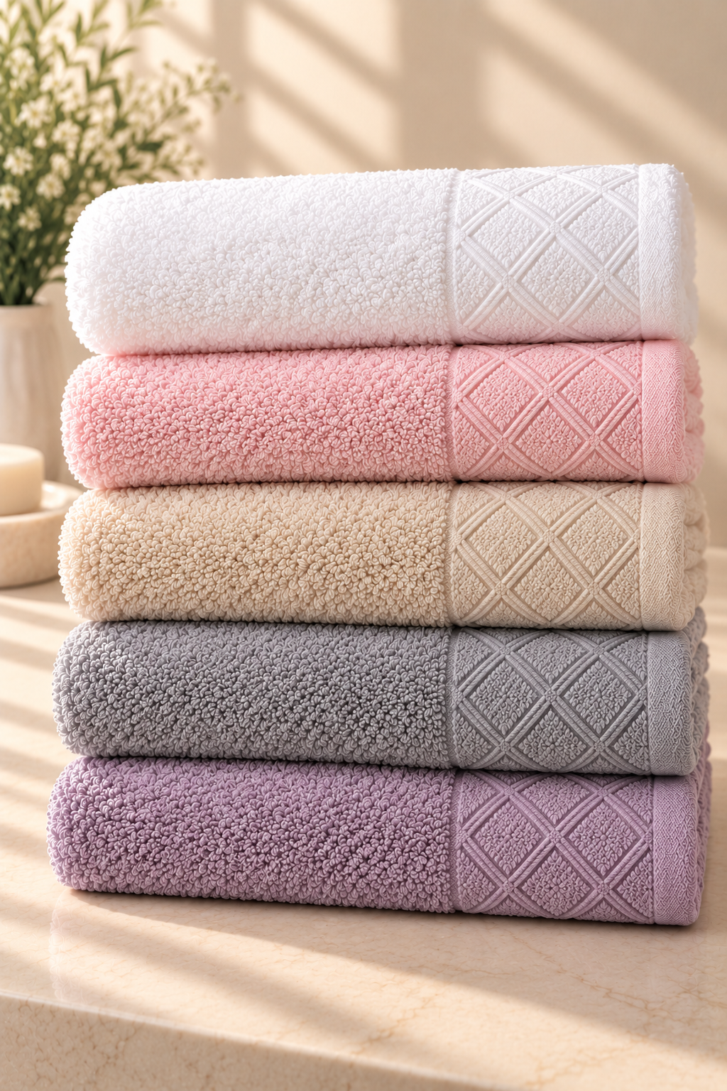 Cotton Towel 50 × 100 CM – 1 Piece